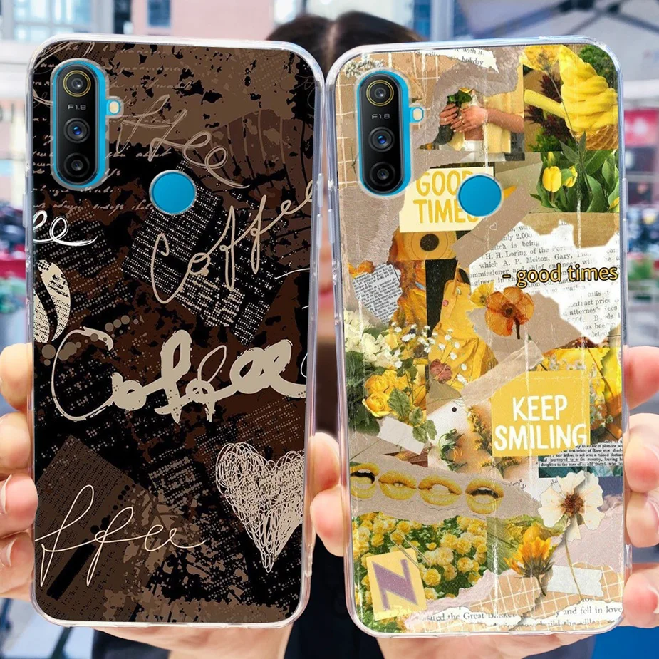 Funda de silicona blanda para Realme, carcasa pintada Popular de lujo para Realme C3, cámaras RealmeC3, parachoques - imagen 3