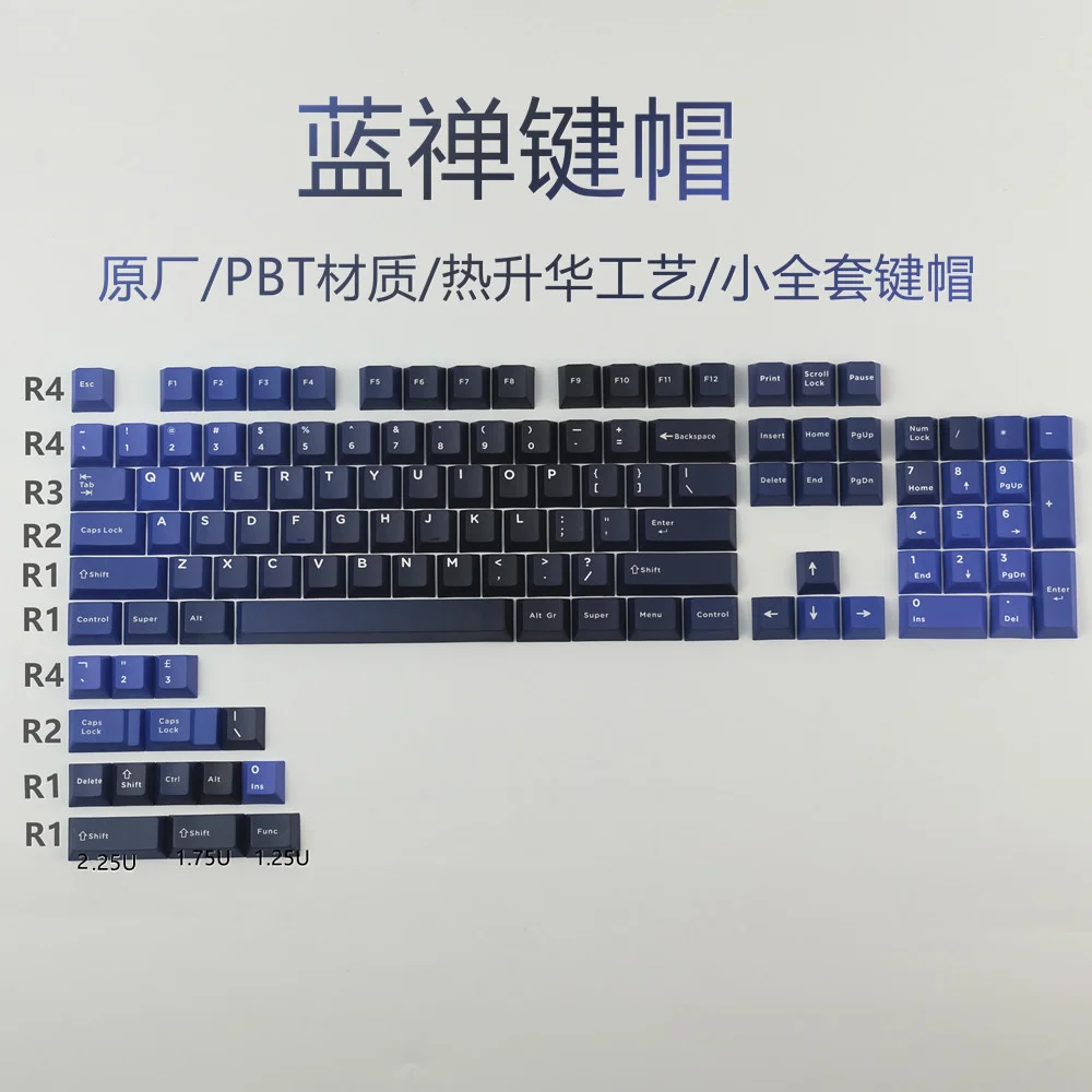 Teclas de sublimación Aurora Dye PBT, perfil de cereza, gradiente Chan Master con cambio de 1,75u para GK6 GK64, 1 juego - imagen 4