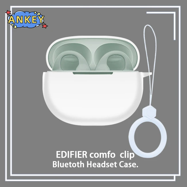 Funda protectora de silicona para auriculares Edifier, cubierta de dibujos animados para auriculares inalámbricos, portátil, TWS - imagen 3