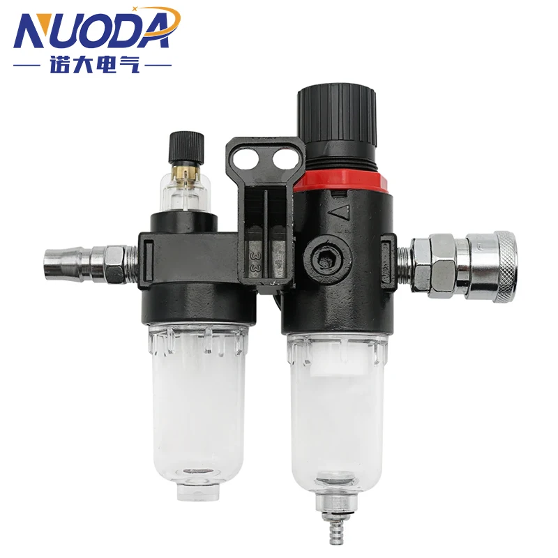 Compresor de aire AFC2000 AFR2000 + AL2000 G1/4, filtro separador de agua y aceite, se utiliza para reducir el regulador de la válvula de presión - imagen 4