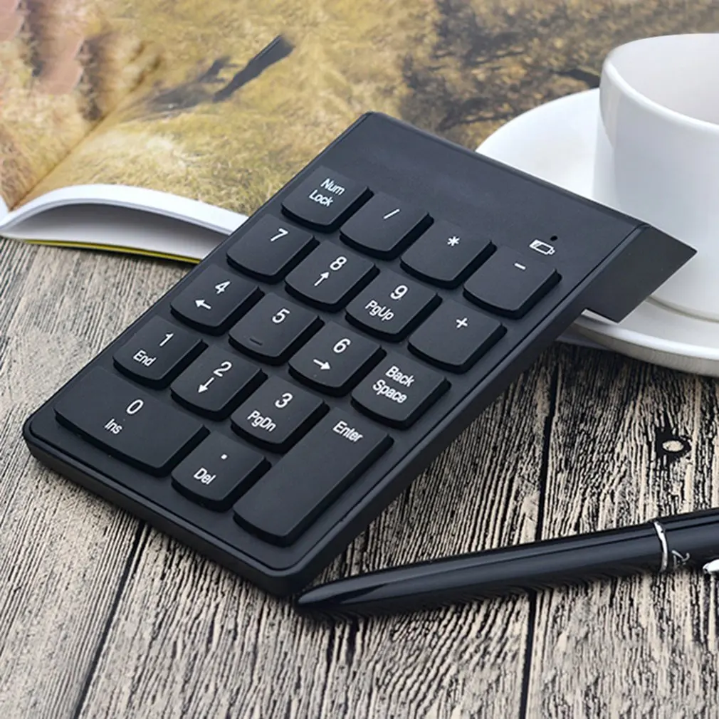 Nuevo teclado inalámbrico 2,4G, Mini teclado numérico Digital para contabilidad, finanzas, teclado inteligente numérico de 18 teclas para ordenador portátil y portátil - imagen 3