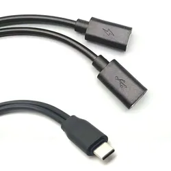 5pcs 2 in 1 USB Type C  to 2 USB C Fast Charging Data Transfer HUB Splitter OTG Converter Laptop Multifunctional Adapter