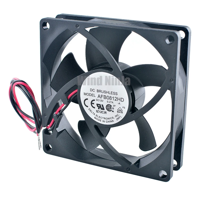 AFB0812HD 8cm X 80mm ventilador de refrigeración de doble rodamiento de bolas DC12V 0.27A 4200rpm para chasis CPU fuente de alimentación Hardware de computadora - imagen 4