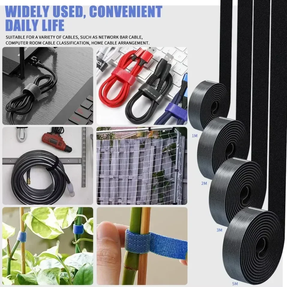 Organizador de cables, Protector de gestión de cables USB, bridas para cables de auriculares y ratón, accesorio de gestión para teléfono de 1/2/3/5M para iPhone y Samsung