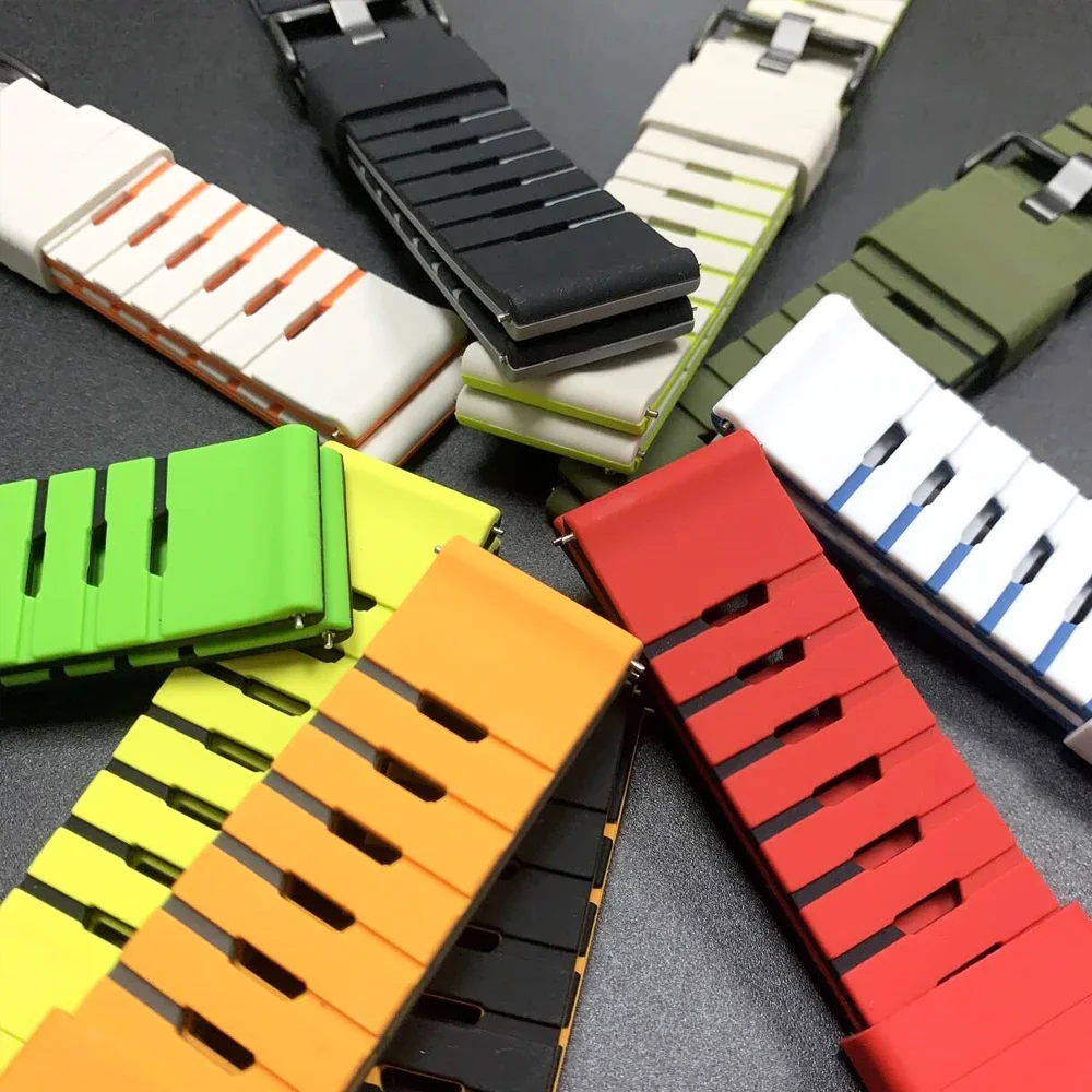 Correa de muñeca de silicona de 22mm para Xiaomi Watch color 2 S1 S2 S3 S4 Correa deportiva suave para REDMI Watch 5 Lite/pulsera transpirable activa - imagen 5