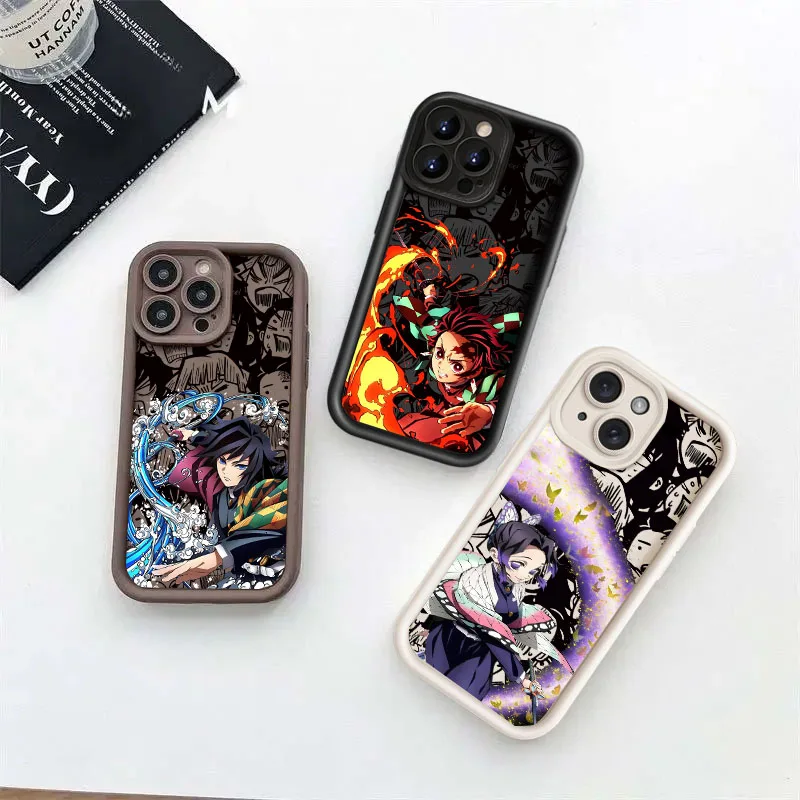 Funda de Anime cómico Demon Slayers para Xiaomi Redmi Note 14 13 12 Pro 4G 5G Plus 14C 13C 12C Redmi 12 13 A5 funda de silicona Ful