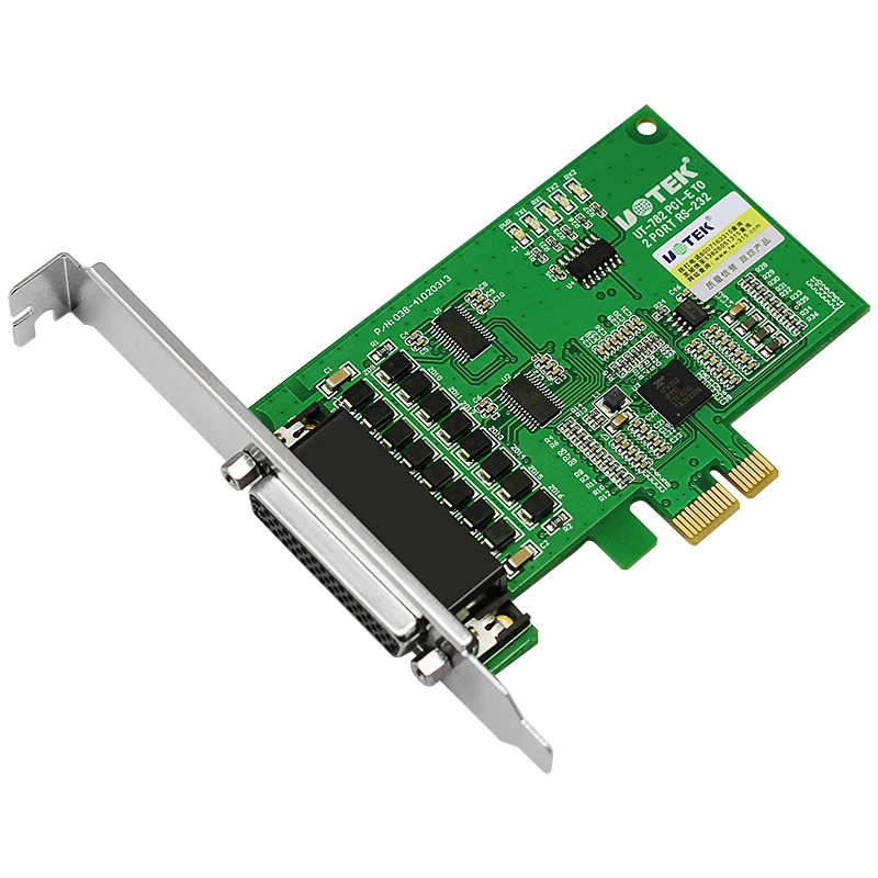 Tarjeta serie UOTEK PCI-E a RS-232 de grado Industrial PCIE a RS232 convertidor DR44 de alta velocidad de 2 puertos conector DB9 adaptador de UT-782 - imagen 5
