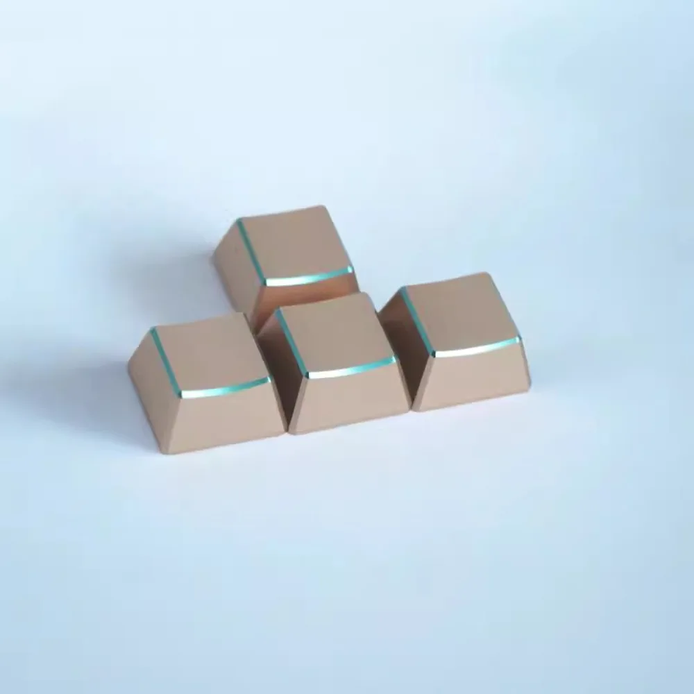 Teclas de aleación de aluminio, teclas de altura XDA personalizadas sin palabras para teclado mecánico, 4 Uds. - imagen 2