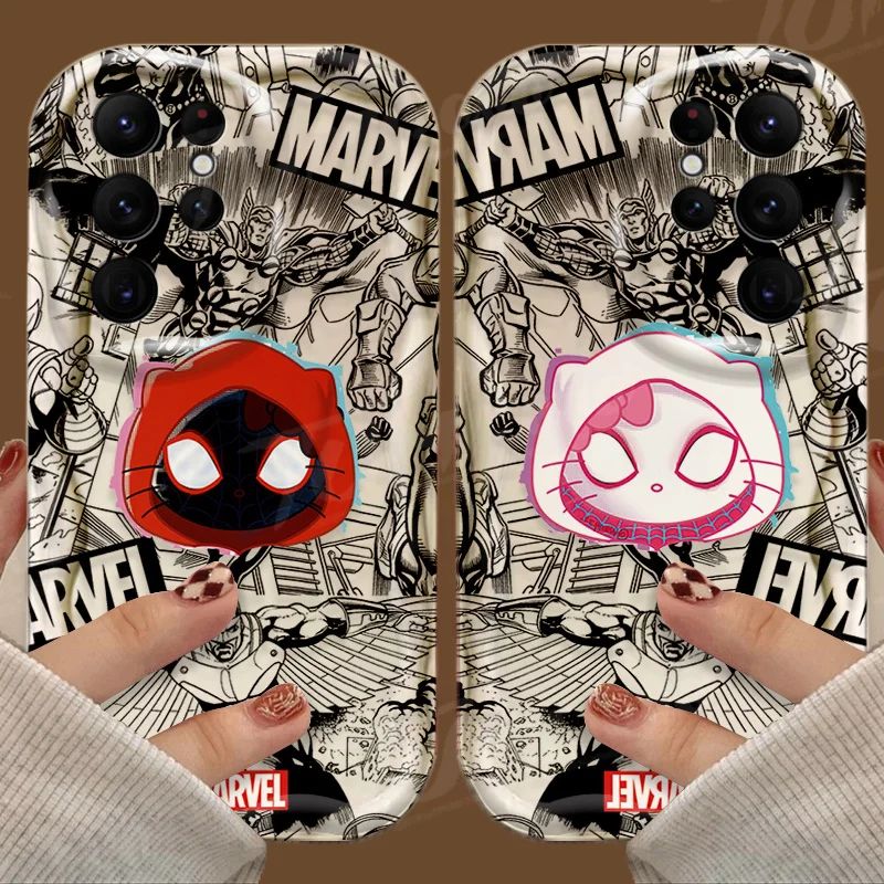 Funda de silicona con dibujos animados de Marvel, Spiderman, HelloKitty, Samsung Galaxy A53, A54, A34, A14, A24, A13, A23, A33, A73, A15, A05, A05S - imagen 3