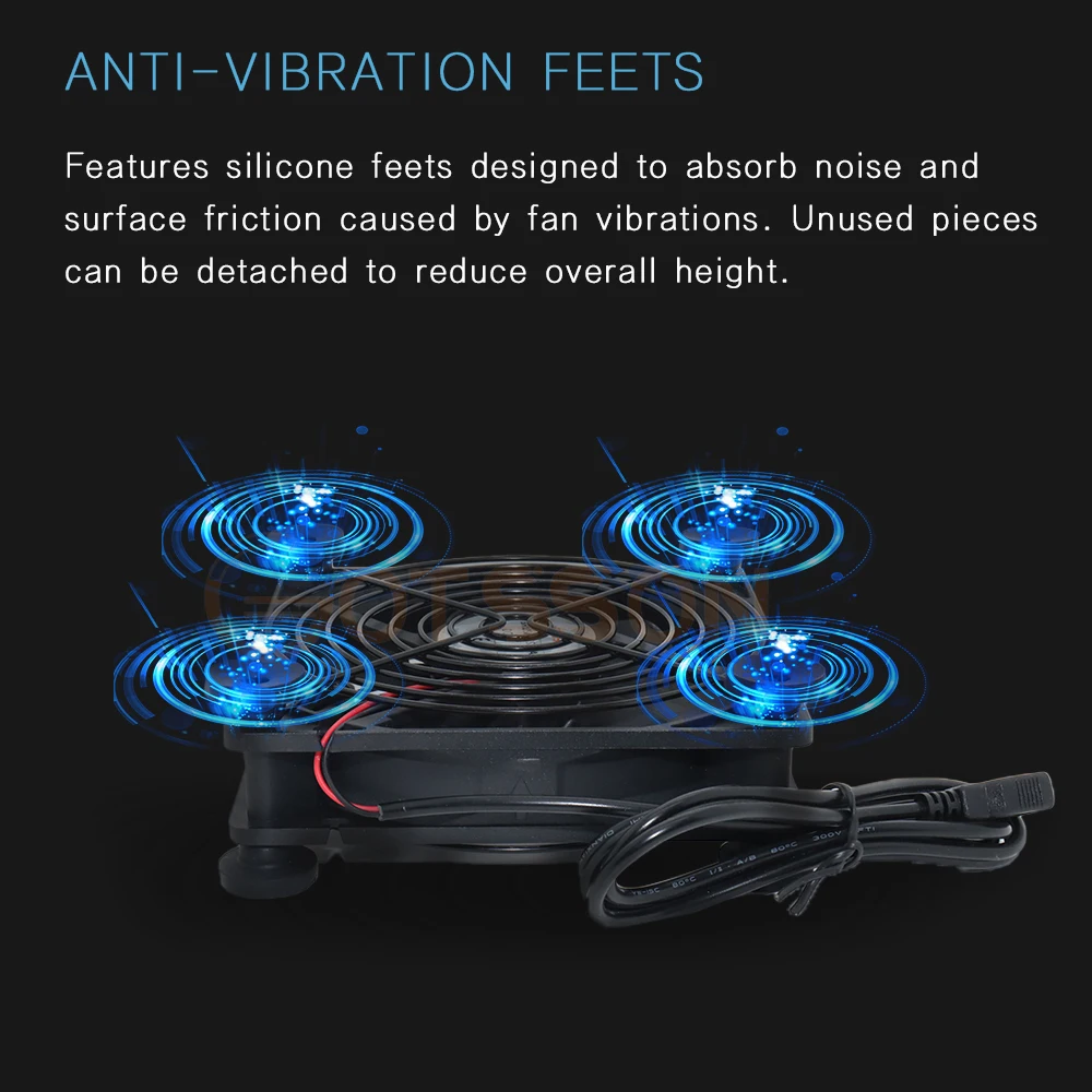 Ventilador USB de 120 mm para receptor DVR Playstation Xbox Refrigeración del gabinete de computadora - imagen 2