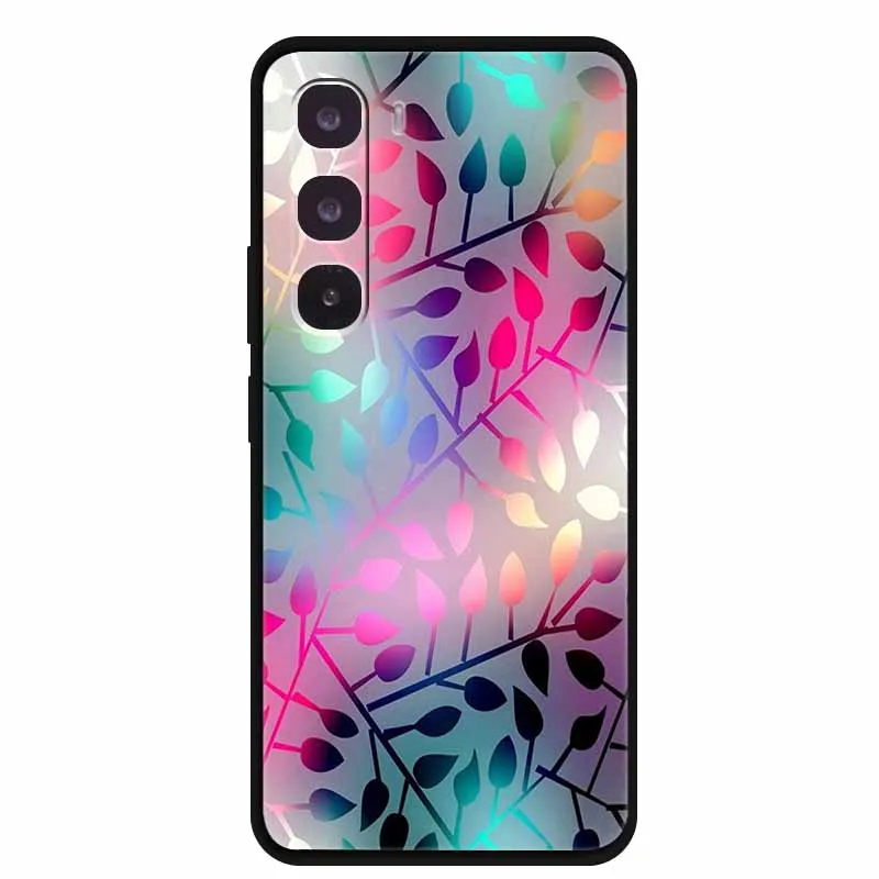 Para Infinix Hot 60 Pro Plus funda a prueba de golpes de silicona suave funda negra para teléfono Infinix Hot60 Pro Plus carcasas protectoras de animales - imagen 2