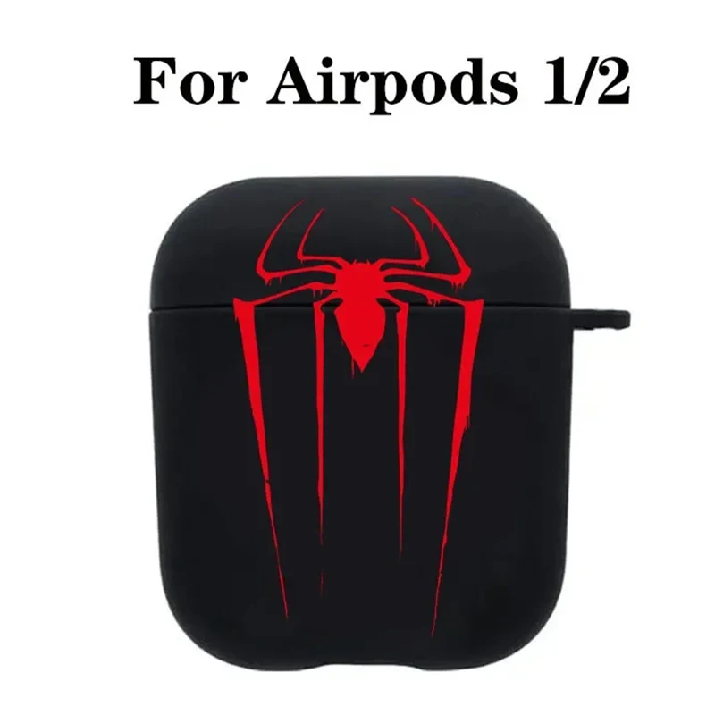Funda para Airpod Red Spider para hombre, funda para auriculares en blanco y negro para AirPods 2 3 Pro, funda de segunda generación, regalo para amigos - imagen 5