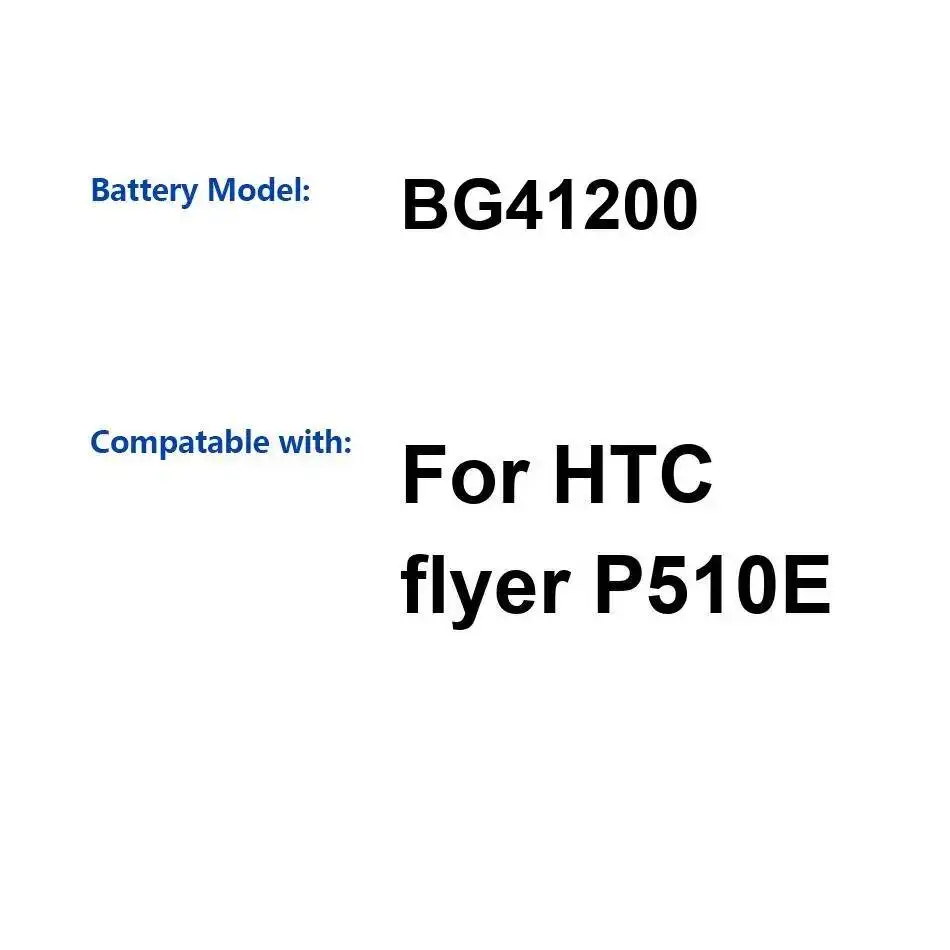 Batería para ordenador portátil BG41200, carga rápida segura 4000Mah para Htc Flyer P510E - imagen 3