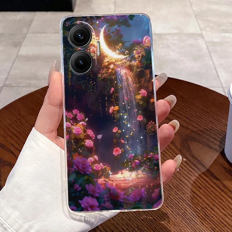 Funda trasera transparente para Xiaomi Redmi Turbo 4 Pro Poco F7 5G, funda transparente de lujo con bonito conejo de amor, carcasa de silicona TPU suave y divertida - imagen 5