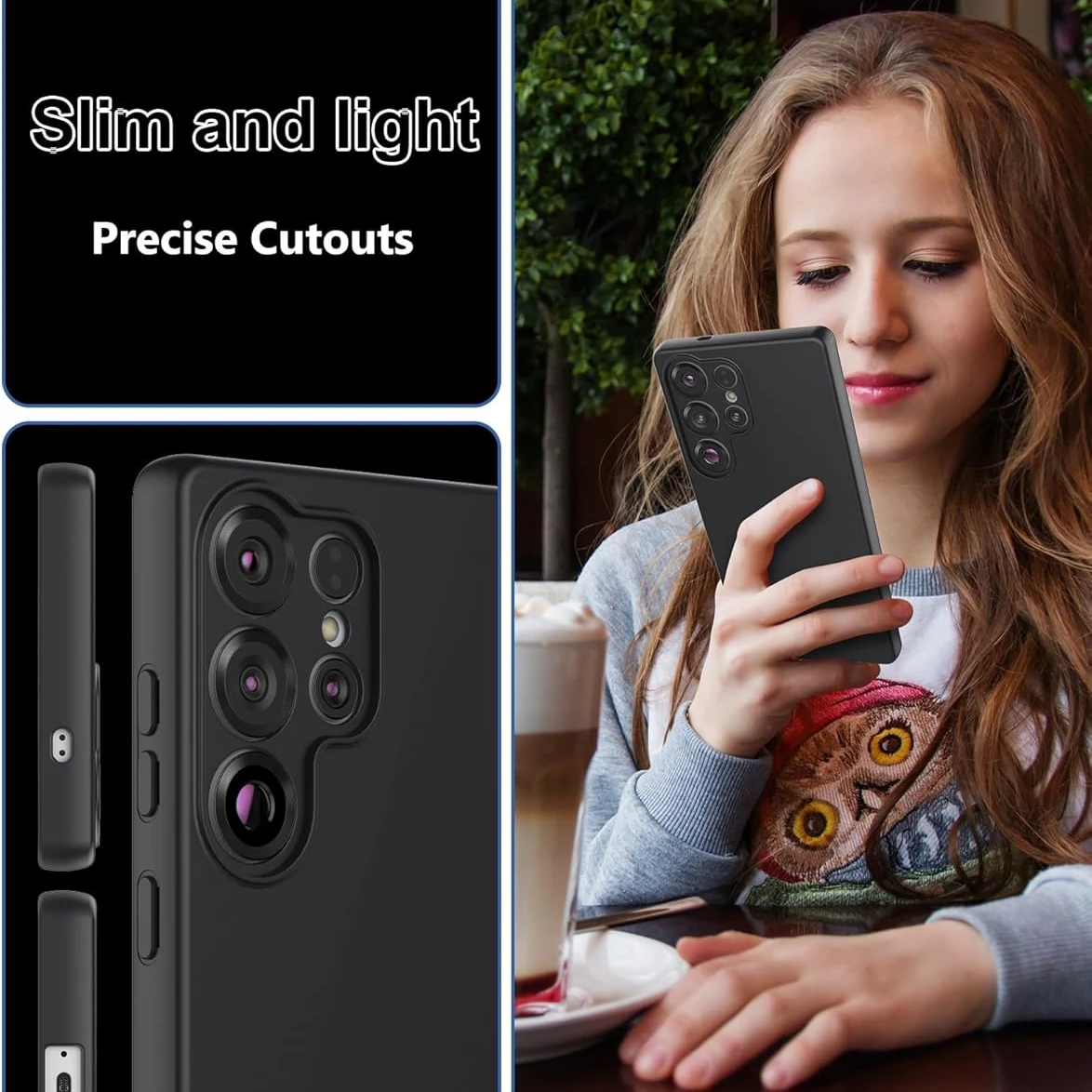 Funda Flexible de silicona líquida TPU para Samsung Galaxy S25 Ultra S24 FE S23 Plus, funda protectora, Coque Capa - imagen 2