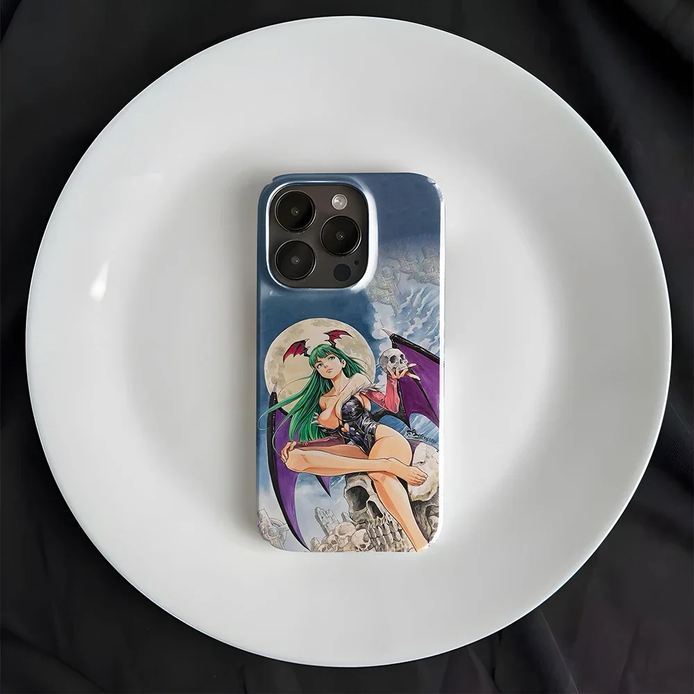 Morrigan-funda de teléfono The Devil Never Dies para iPhone 16, 15, 14, 13, 12, 11 Pro Max X XS XR XSMax 7 8 Plus, película brillante, cubierta dura para PC - imagen 4