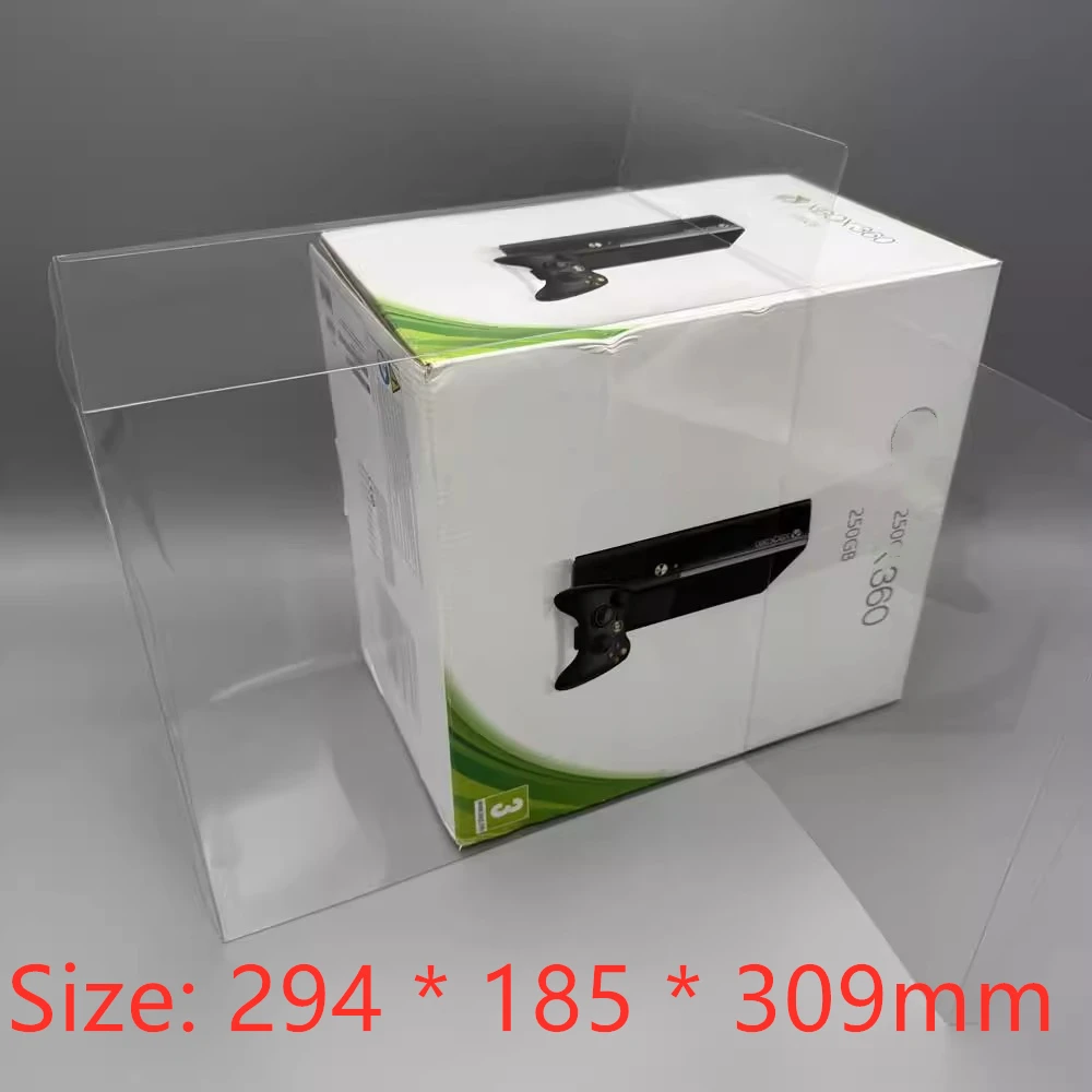 Protector de caja transparente para XBOX360/S/E/Microsoft, cajas de almacenamiento TEP, carcasa de juego, estuche de exposición transparente