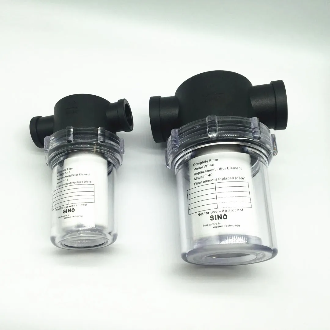 Filtro de bomba de vacío VF10,VF15,VF25 VF40, filtro de fuente de aire de vacío de presión negativa de gran flujo, filtro neumático - imagen 5