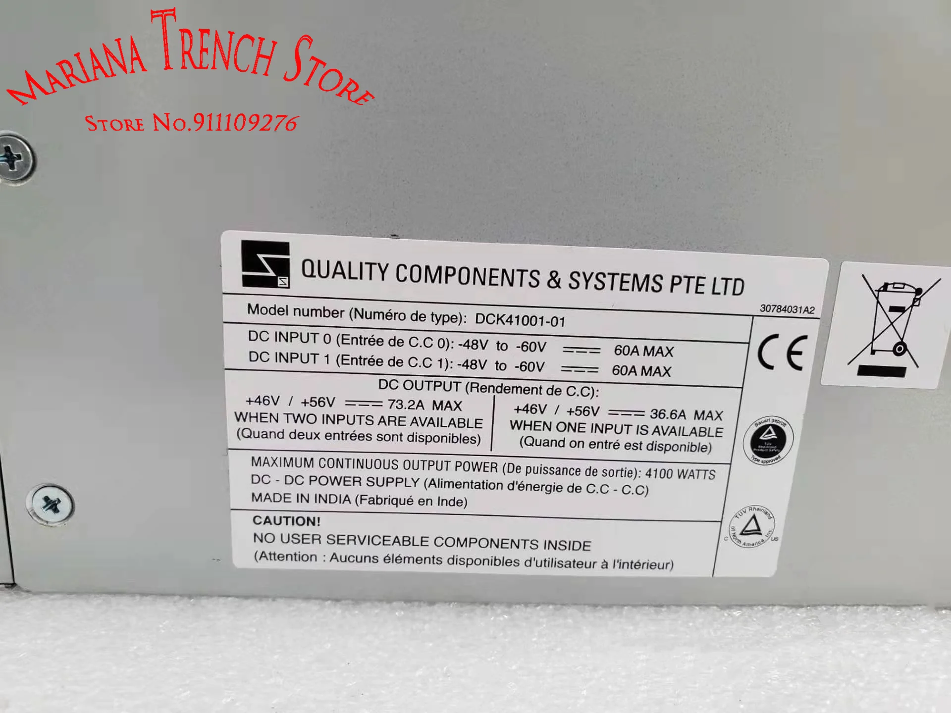 PWR-MX960-4100-DC DCK41001-01 para Juniper MX960 4100 WATTS DC-DC Fuente de alimentación/Resurcas de carcasa/Contacto antes de comprar - imagen 2
