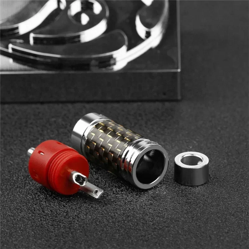 Conector RCA de Terminal de altavoz con tornillos, conectores de clavija AV de bloqueo, conector de Audio, electrónica de consumo chapada en oro rodio - imagen 3