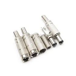 Conector DC 5.5mm Macho Hembra Metal – Alta Corriente