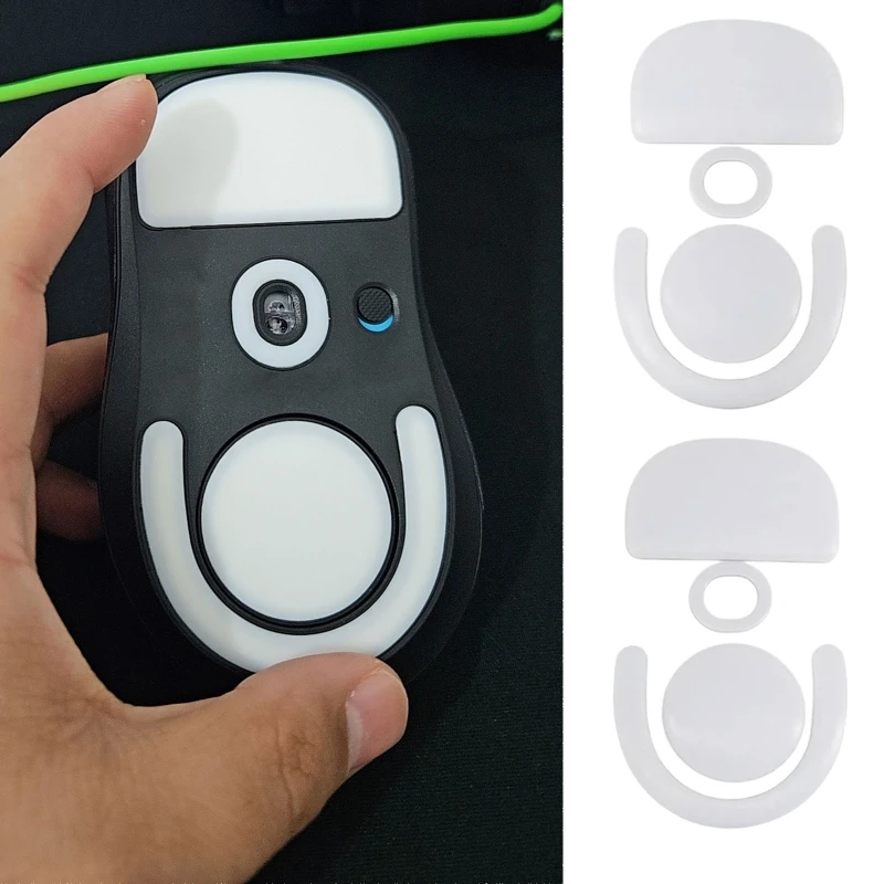 1 paquete pies mouse para gprox superlight 2dex reemplazo mouse pies ratón deslizamiento bordes curvos pies pegatina
