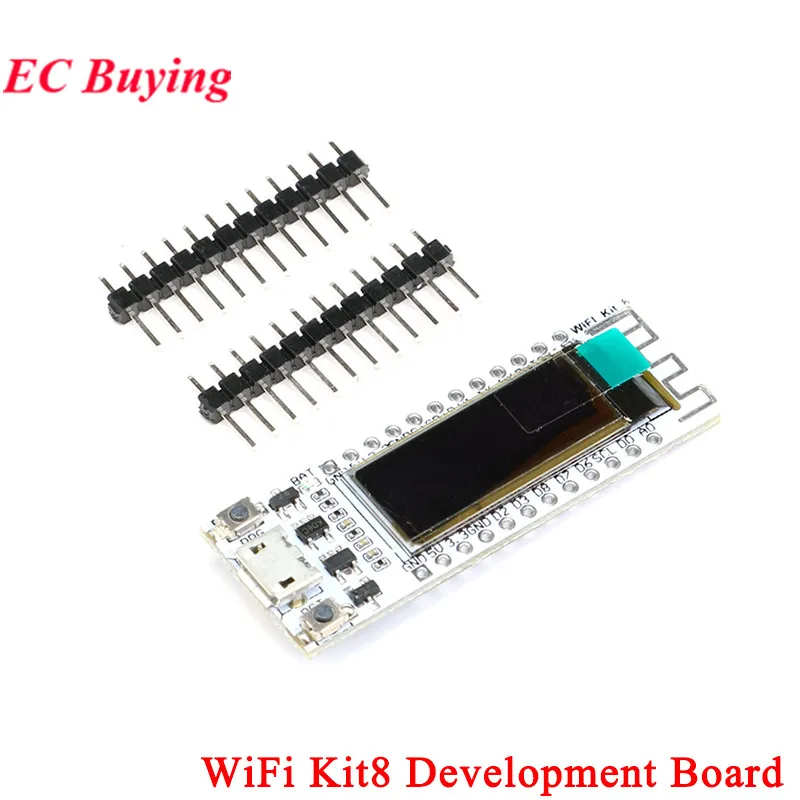 Heltec Wifi Kit 8 pantalla OLED ESP8266 IoT integrado 2,4 GHz Wi-Fi para Arduino NodeMCU módulo de placa de desarrollo de interfaz Micro USB - imagen 2