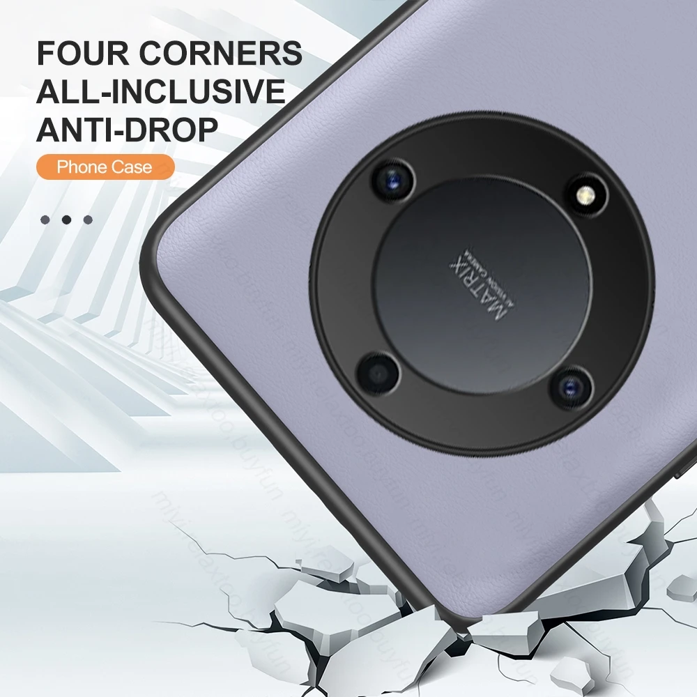 Funda trasera de piel lisa para Honor Magic5 Lite 5G, carcasa protectora de marco de TPU suave de 6,67 pulgadas - imagen 4