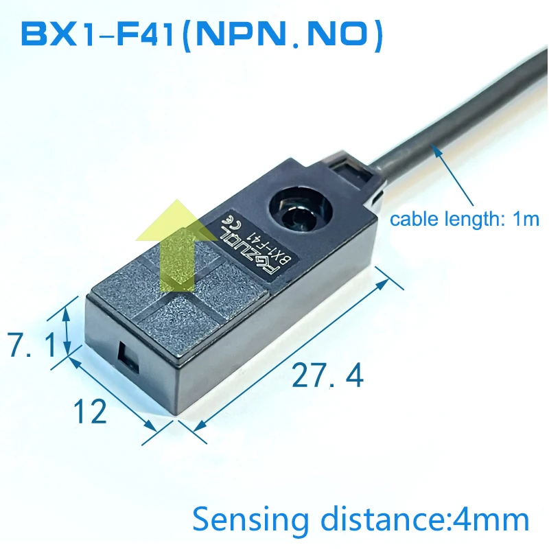 Interruptor de sensor de proximidad cuadrado en miniatura 12V24VDC Sensor de límite de inducción de metal de 3 cables NPN PNP NO NC superficie de detección (8x8)(12x12) - imagen 4