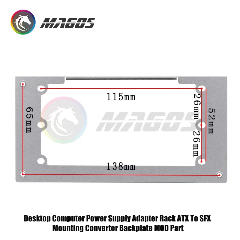 Soporte adaptador de fuente de alimentación para ordenador de escritorio, estante ATX a SFX, convertidor de montaje, placa trasera, pieza MOD para PC - imagen 4