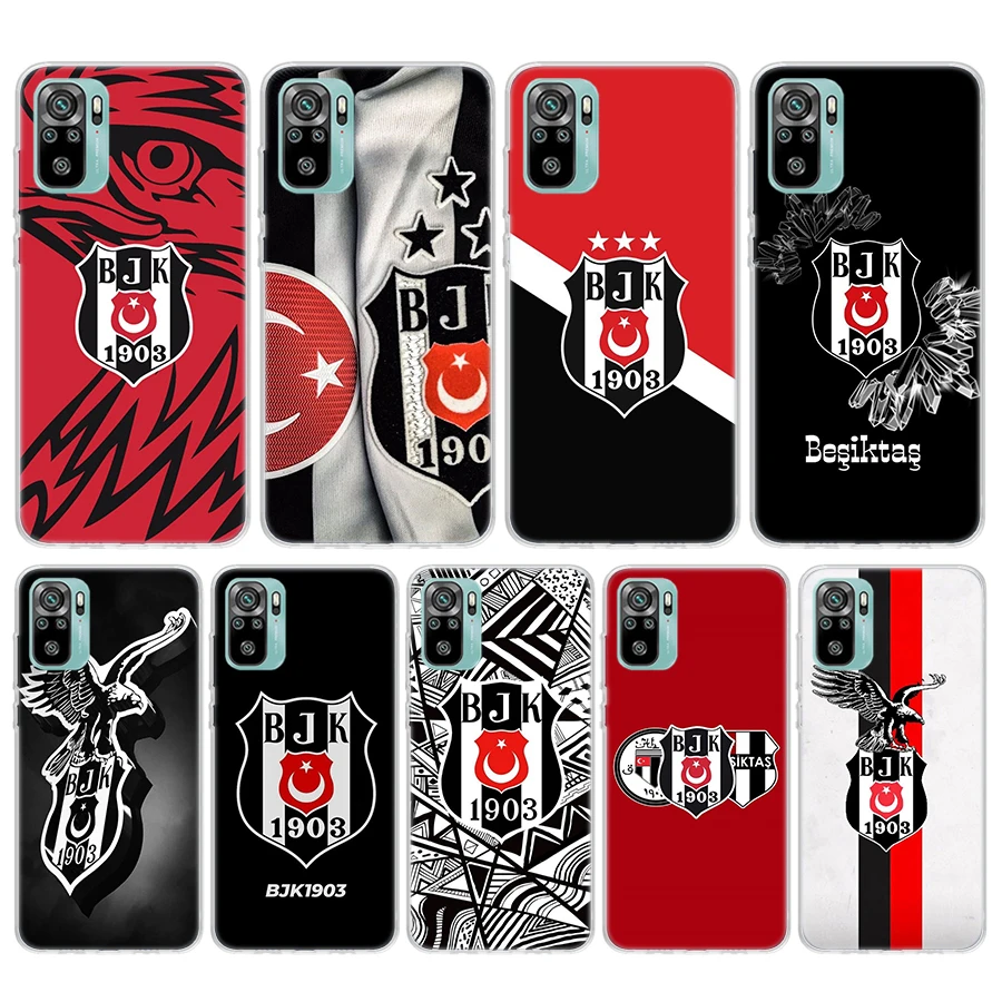 B-Besiktas B-BJK funda de teléfono para Xiaomi Redmi 12 12C 13 13C 14C 10 10A 10C 9 9A 9C 9T 8 8A 7 7A 6 6A K70 K60 K20 K40 Pro S2