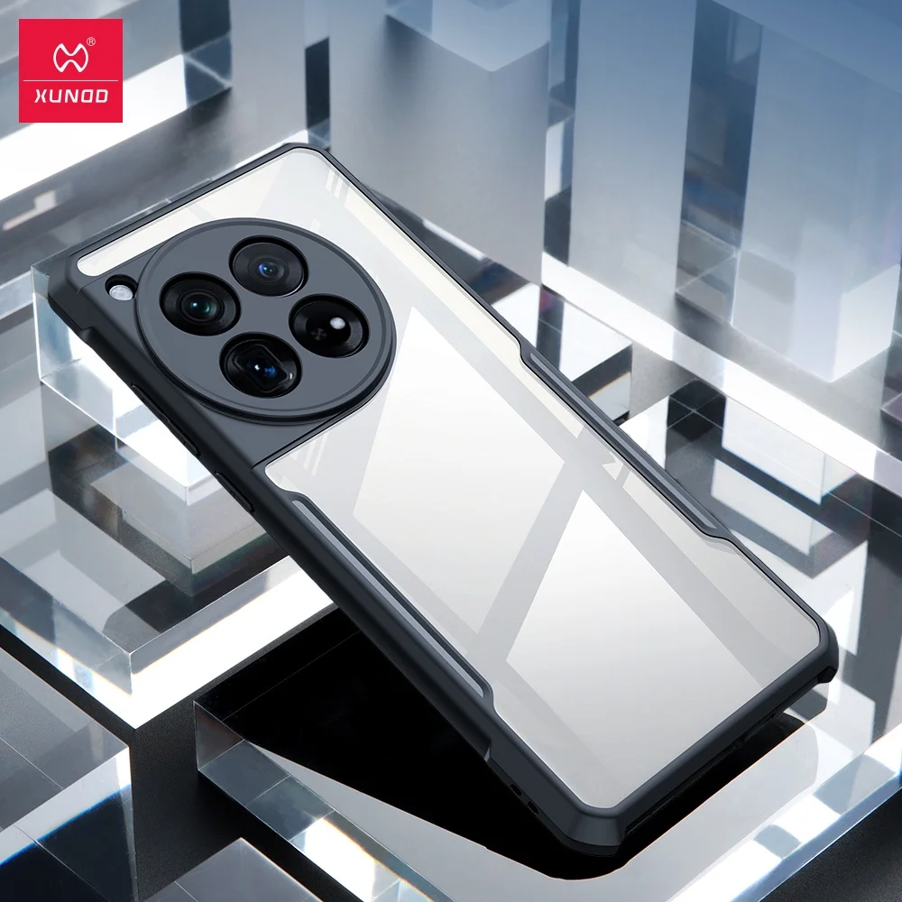 Para OnePlus 12 Funda XUNDD Hermosas Airbags a Prueba de Golpes Transparente PC + TPU Parachoques