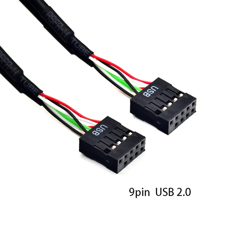 Cable de datos USB2.0 hembra a hembra, Cable extensible de 9 pines, placa base de PC, Cable de conversión de Cable extensible de 9 pines a 9 pines - imagen 2