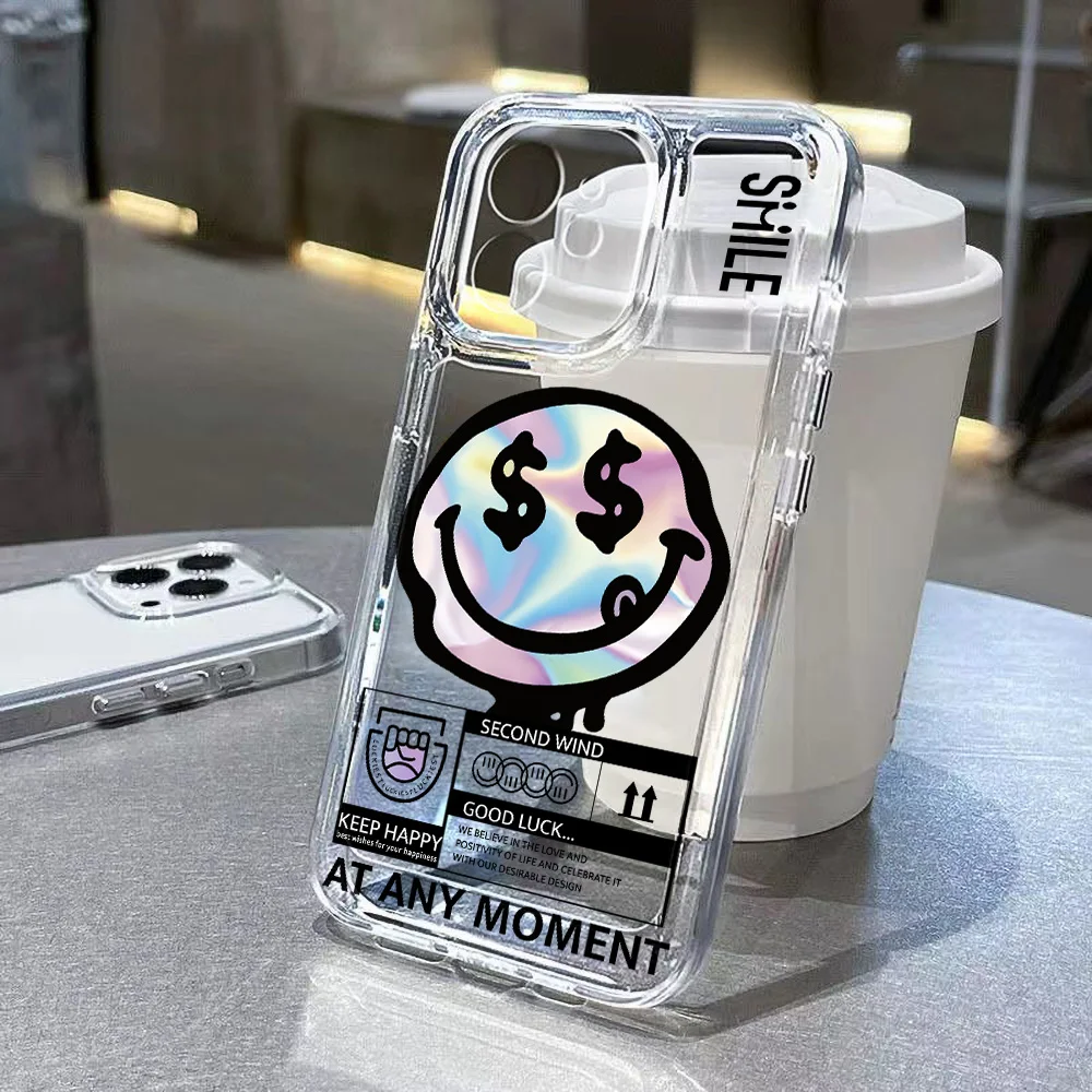 Funda de teléfono divertida para iPhone 15 16 Pro Max 11 13 14 12 XR X XS 7 8 Plus SE 2020 15promax 14promax funda transparente suave de silicona - imagen 2