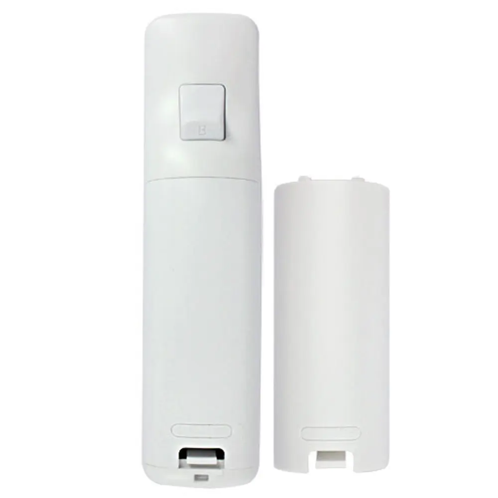 Carcasa de la cubierta de la puerta trasera de la batería de repuesto en blanco y negro para mando a distancia Nintendo Wii - imagen 2