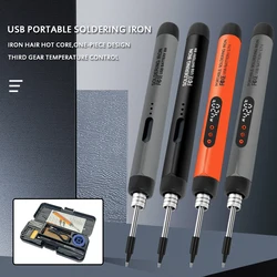 Mini soldador USB-C portátil con batería y temperatura ajustable
