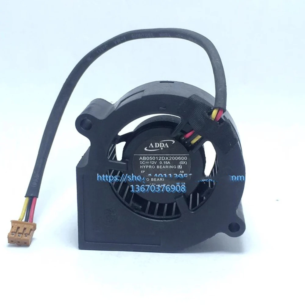 Para ADDA 5020 DC12V 0.15A AB05012DX200300 5cm 50mm ventilador de refrigeración turbo