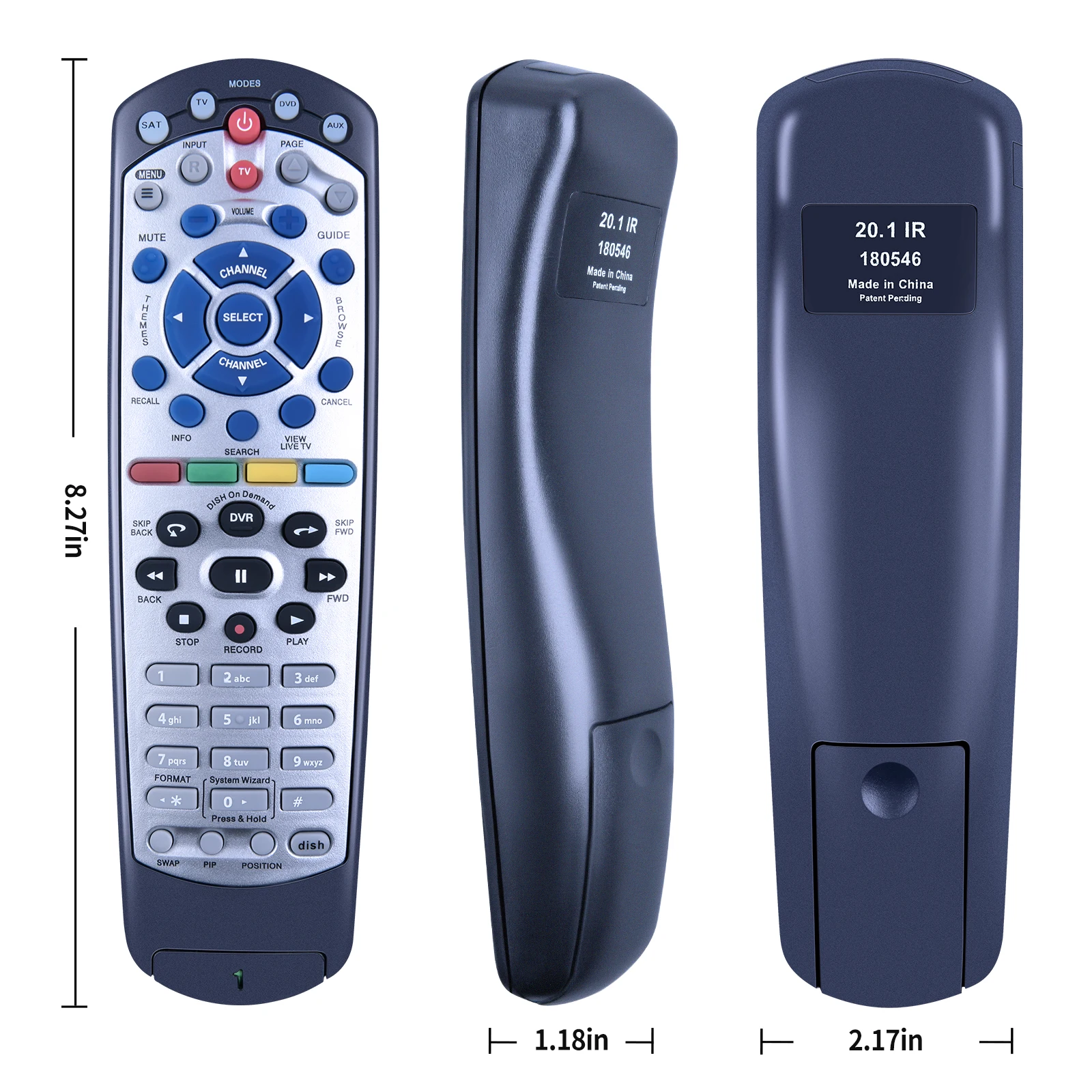 Mando a distancia por infrarrojos para receptor de satélite, reemplazo para Dish 20,1 TV1 - imagen 5