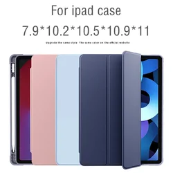 Para iPad air 5 funda 2022 10,9 pulgadas Air 4/3/2 Pro 11 2024 con funda porta lápices 2018 9,7 5th 2021 10,2 6/7/8/9/10th Generación