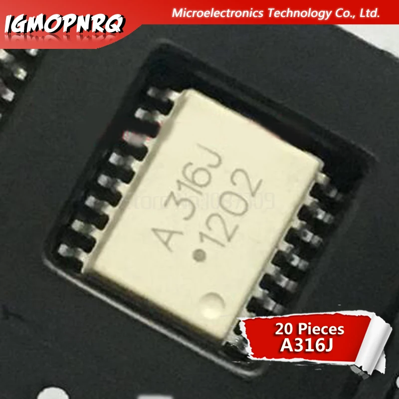 20 piezas A316J (HCPL-316J) parche 316J nuevo original