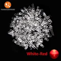 5MM White-Red 100pcs