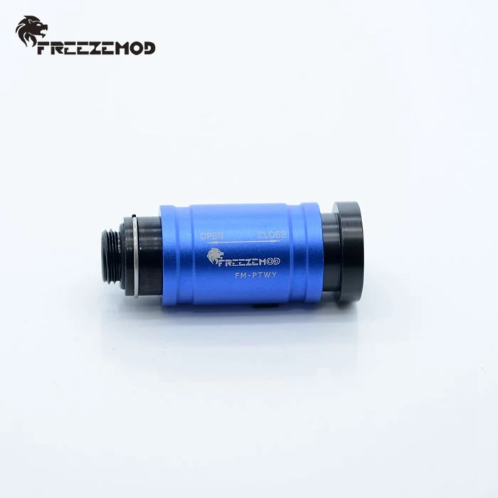 Un objeto azul y negro con la palabra Freezechhod