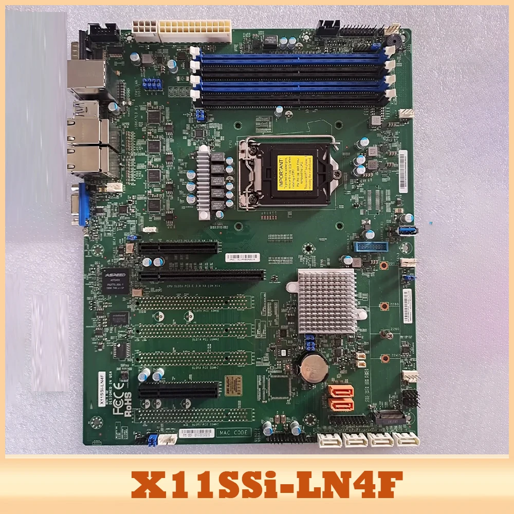 Para placa base de servidor de cuatro puertos Supermicro de un solo canal LGA1151 X11SSi-LN4F - imagen 2