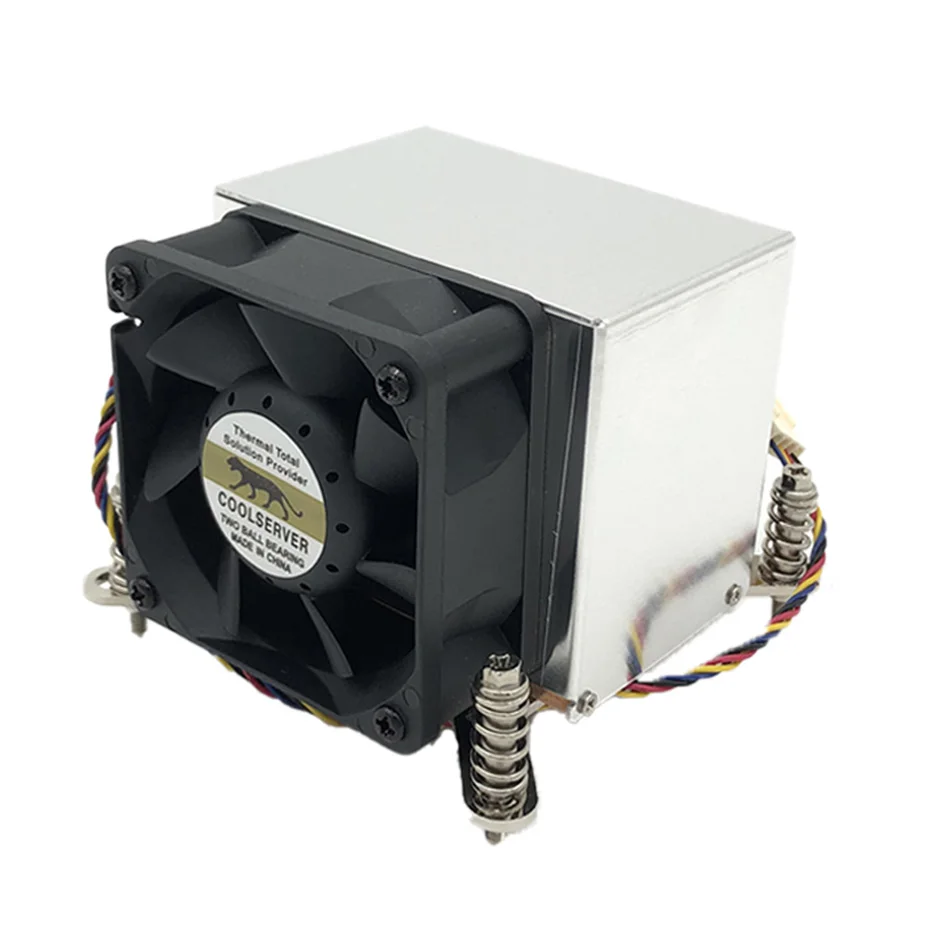 COOLSERVER-enfriador de CPU de servidor 2U6CA, radiador de 4 tubos de calor de alta calidad con 4 pines PWM, ventilador de refrigeración de 6mm para LGA 2011, disipador de calor de CPU - imagen 4