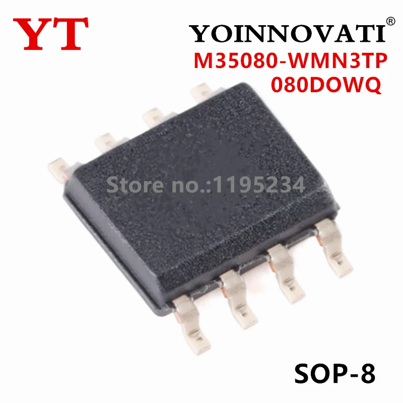 5-20 piezas nuevo 080DOWQ 080D0WQ M35080-WMN3TP M35080 SOP8 chip de cambio de medidor para ajuste de medidor de automóvil sunminds YT
