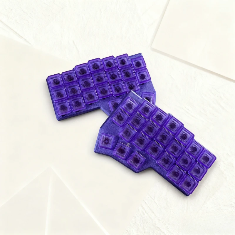 Teclado dividido con cable Corne Choc, teclado dividido personalizado RGB de intercambio en caliente ergonómico de modo único para teclado VIAL izquierdo y derecho