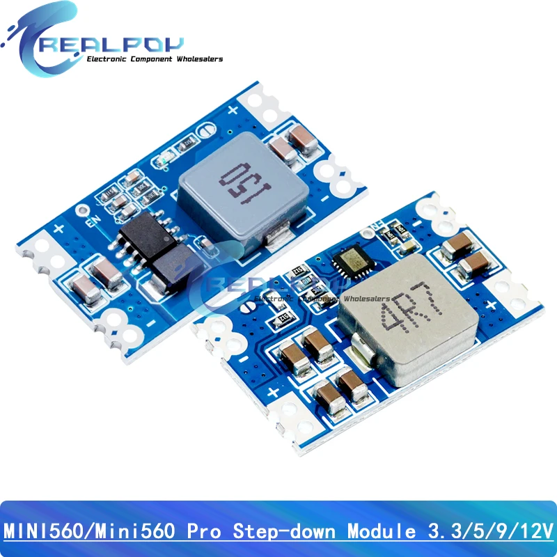Módulo de fuente de alimentación reductor DC-DC, módulo reductor ajustable 3A, regulador de voltaje LM2596 12V 5V 3V MINI560 MINI360 MP1584EN - imagen 2