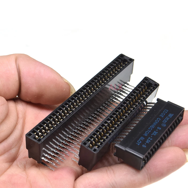 Conector de tarjeta de borde de ángulo recto, ranura de 2,54mm, paso 8/10/12/16/18/20/28/30/36/40/50/60/72/80/98 pines PCB, enchufe de dedo dorado, 5 uds. - imagen 4