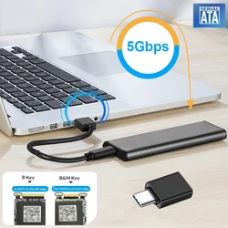 Carcasa USB 3.1 para SSD M.2 SATA NGFF B+M