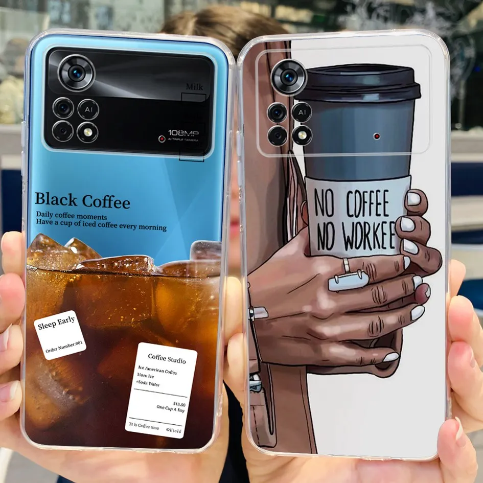 Funda de silicona para Xiaomi Poco X4 Pro 5G, cubierta trasera de TPU transparente y suave, mármol de lujo - imagen 5